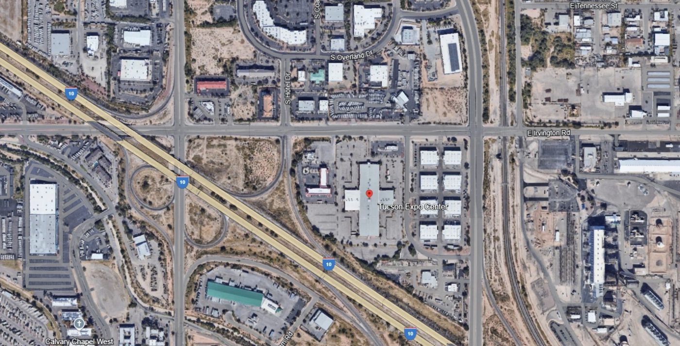 Driving directions to Tucson Expo Center from Phoenix, El Paso, Downtown Tucson, and Tucson International Airport.